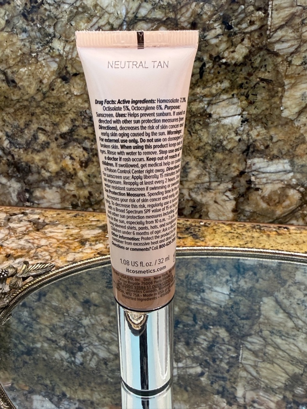CC+ Nude Glow Lightweight Foundation + Glow Serum SPF 40 Neutral Tan EXP 12/26 - Picture 13 of 16